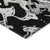 3' X 5' Black And Gray Abstract Washable Indoor Outdoor Area Rug - Black, Gray