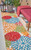 12' Ivory Green Blue Red And Orange Floral Indoor Outdoor Runner Rug