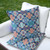 Set of Two 18" Turquoise Botanical Indoor Outdoor Throw Pillow Cover and Insert - 606114912095