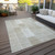 5' X 8' Taupe Beige And Tan Patchwork Washable Indoor Outdoor Area Rug