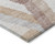 3' X 5' Copper Geometric Washable Indoor Outdoor Area Rug
