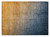 2' X 3' Denim and Gold Ombre Washable Non Skid Indoor Outdoor Area Rug