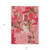5' X 8' Coral Pink And Brown Abstract Washable Indoor Outdoor Area Rug
