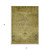 5' X 8' Gold Brown And Wheat Oriental Washable Indoor Outdoor Area Rug