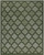 8' X 10' Dark Green And Light Green Trellis Indoor Outdoor Area Rug
