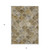 5' X 8' Taupe Beige And Gray Abstract Washable Indoor Outdoor Area Rug