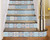 4" X 4" Baby Blue And Peach Mosaic Peel And Stick Removable Tiles