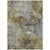 3' X 5' Taupe Brown And Gray Abstract Washable Indoor Outdoor Area Rug