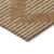 3' X 5' Copper And Beige Geometric Washable Indoor Outdoor Area Rug Transitional Style - Copper, Beige Color