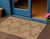 3' X 5' Copper And Beige Geometric Washable Indoor Outdoor Area Rug Transitional Style - Copper, Beige Color
