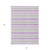 3' X 5' Pearl Striped Washable Non Skid Indoor Outdoor Area Rug