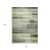 3' X 5' Green And Ivory Striped Washable Indoor Outdoor Area Rug