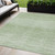 5' X 8' Artichoke Green And Green Abstract Washable Indoor Outdoor Area Rug
