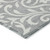 3' X 5' Gray And Ivory Floral Washable Indoor Outdoor Area Rug
