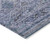 3' X 5' Blue Aqua And Charcoal Floral Washable Indoor Outdoor Area Rug