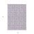 5' X 8' Lavender And Ivory Geometric Washable Indoor Outdoor Area Rug Transitional Style - Lavender, Ivory Color