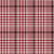 5' X 8' Red Black And Ivory Plaid Washable Indoor Outdoor Area Rug