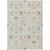5' X 8' Ivory Beige And Gray Oriental Washable Indoor Outdoor Area Rug - Ivory, Beige, Gray