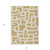 5' X 8' Gold And Ivory Abstract Washable Indoor Outdoor Area Rug Transitional Style - Gold, Ivory Color