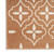 5' X 7' Copper Geometric Indoor Outdoor Area Rug