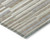 3' X 5' Taupe Gray And Ivory Striped Washable Indoor Outdoor Area Rug - Taupe, Gray, Ivory