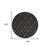 10' Charcoal And Black Round Trellis Indoor Outdoor Area Rug