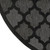 10' Charcoal And Black Round Trellis Indoor Outdoor Area Rug