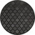 10' Charcoal And Black Round Trellis Indoor Outdoor Area Rug