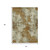 3' X 5' Terra Cotta And Beige Abstract Washable Indoor Outdoor Area Rug