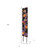 42" Black And Orange Halloween Skeleton Solid Wood Garden Stake