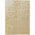 3' X 5' Gold And Beige Abstract Washable Indoor Outdoor Area Rug Transitional Style - Gold, Beige Color
