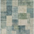 5' X 8' Blue Geometric Washable Indoor Outdoor Area Rug