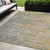 5' X 8' Gray Abstract Washable Indoor Outdoor Area Rug Transitional Style - Gray Color