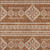 3' X 5' Orange And Ivory Southwestern Washable Indoor Outdoor Area Rug