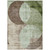 5' X 8' Artichoke Green Brown And Beige Geometric Washable Indoor Outdoor Area Rug