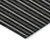 3' X 5' Black And Ivory Striped Washable Indoor Outdoor Area Rug Transitional Style - Black, Ivory Color