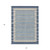 5' X 8' Navy Blue And Denim Blue Striped Washable Indoor Outdoor Area Rug Transitional Style - Navy Blue, Denim Blue Color