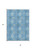 3' X 5' Denim Blue Sky Blue And Ivory Floral Medallion Washable Indoor Outdoor Area Rug