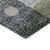 5' X 8' Artichoke Green Gray And Charcoal Geometric Washable Indoor Outdoor Area Rug