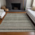 5' X 8' Taupe And Brown Striped Washable Indoor Outdoor Area Rug - Taupe, Brown