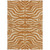 3' X 5' Copper And Tan Animal Print Washable Indoor Outdoor Area Rug