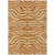 3' X 5' Copper And Tan Animal Print Washable Indoor Outdoor Area Rug