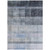 5' X 8' Navy and Gray Ombre Washable Non Skid Indoor Outdoor Area Rug