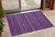 2' X 3' Eggplant Striped Washable Non Skid Indoor Outdoor Area Rug