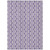 3' X 5' Purple And Ivory Ogee Washable Indoor Outdoor Area Rug
