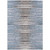 3' X 5' Sky Blue And Denim Blue Striped Washable Indoor Outdoor Area Rug