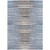 3' X 5' Sky Blue And Denim Blue Striped Washable Indoor Outdoor Area Rug