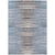3' X 5' Sky Blue And Denim Blue Striped Washable Indoor Outdoor Area Rug