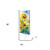30" Yellow Brown And Green Solid Wood Sunflowers Garden Stake Home Accent