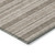 2' X 8' Taupe Striped Washable Indoor Outdoor Runner Rug